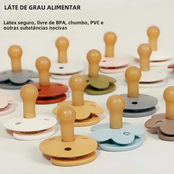 Imagem de Chupeta de Bebê de Silicone - 2 Unidades - Grau Alimentício Modabebe