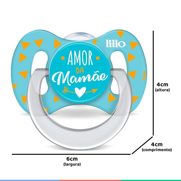 Chupeta De Bebê Infantil Com Bico de Silicone A Partir dos 6 Meses Tam 2 Azul Funny Lillo Imagem de Chupeta De Bebê Infantil Com Bico de Silicone A Partir dos 6 Meses Tam 2 Azul Funny Lillo