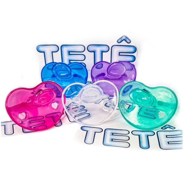 Chupeta De Bebê Tamanho 2 100% Silicone Exclusivo Tetê - Tetê Imagem de Chupeta De Bebê Tamanho 2 100% Silicone Exclusivo Tetê