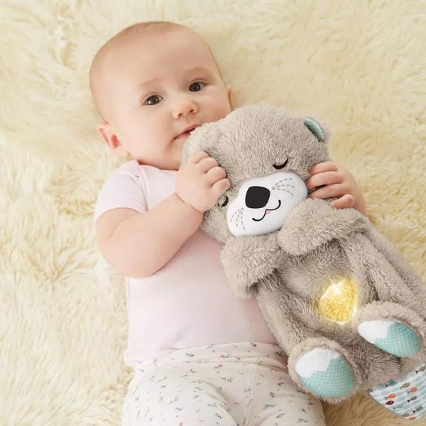 Imagem de Chupeta de pelúcia Fisher-Price Soothe 'n Snuggle Otter com música