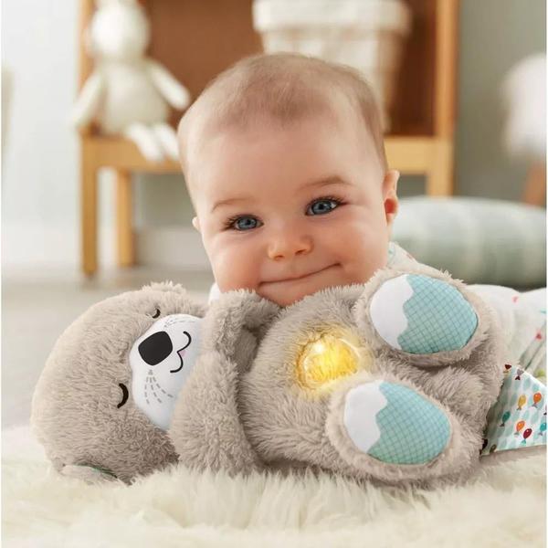 Imagem de Chupeta de pelúcia Fisher-Price Soothe 'n Snuggle Otter com música