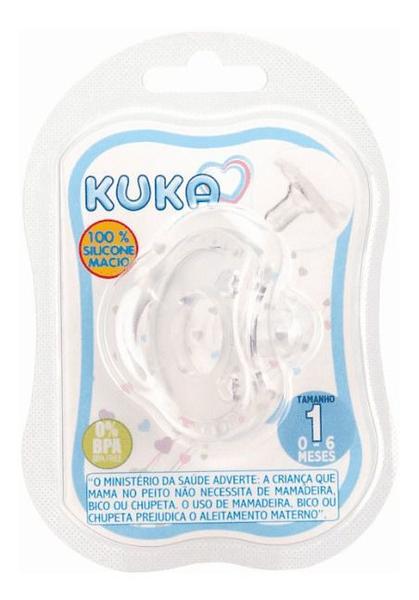 Imagem de Chupeta De Silicone Premium Branca 0-6m Kuka