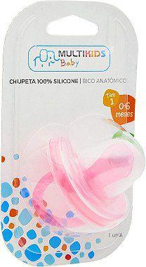 Imagem de Chupeta de Silicone Rosa -Multikids Baby BB037