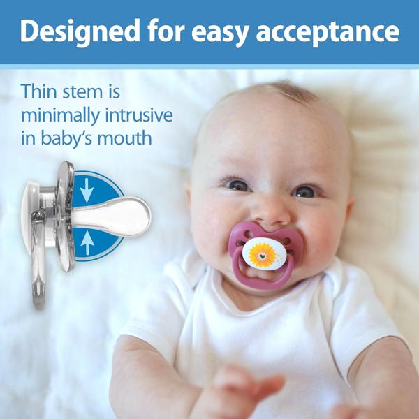 Imagem de Chupeta Dr. Brown's Advantage Baby 0-6 m com lâmpada de silicone macio