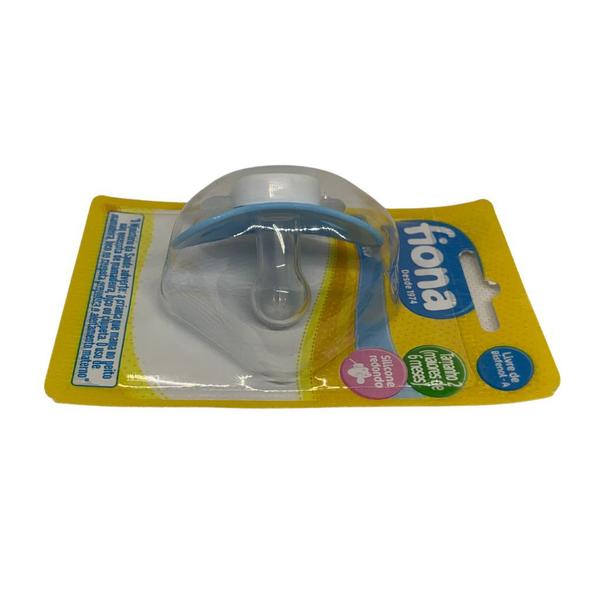 Imagem de Chupeta Fiona Baby Silicone Redondo +6M Azul - Lillo