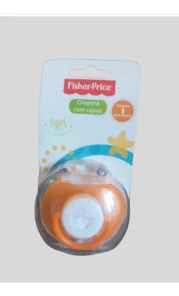 Imagem de Chupeta Invert Orto T1 Laranja Fisher-Price 01195