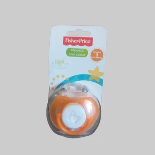 Imagem de Chupeta Invert Orto T1 Laranja Fisher-Price 01195