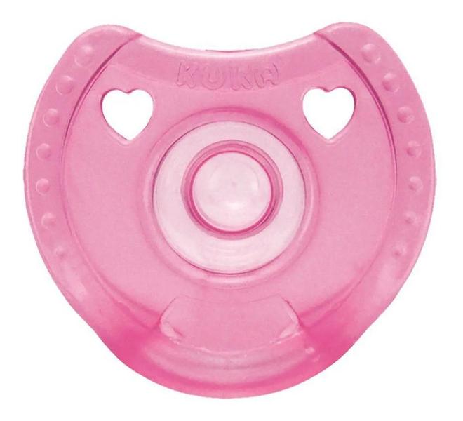 Imagem de Chupeta Kuka Rosa 100% Silicone Soft Confort Nº 2 sem Alça