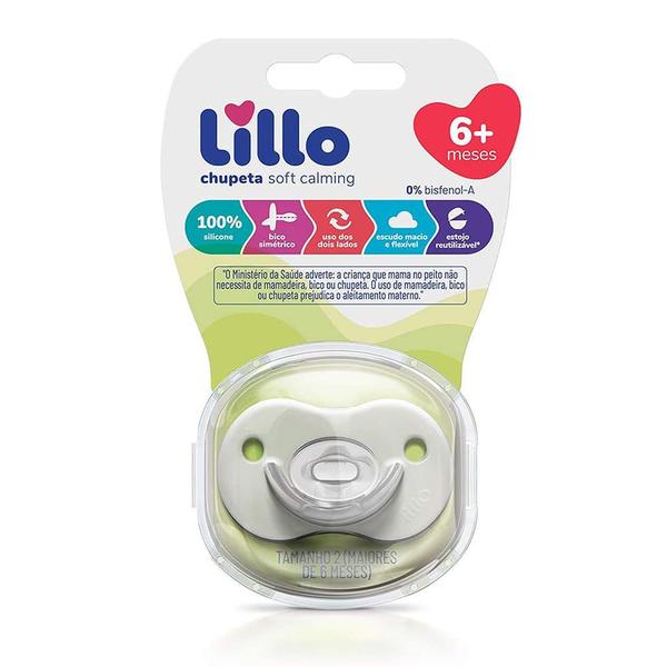 Imagem de Chupeta Lillo Soft Calming 100% Silicone Simétrico Tamanho 2