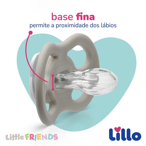 Imagem de Chupeta Little Friends Simétrica, Silicone - Lillo