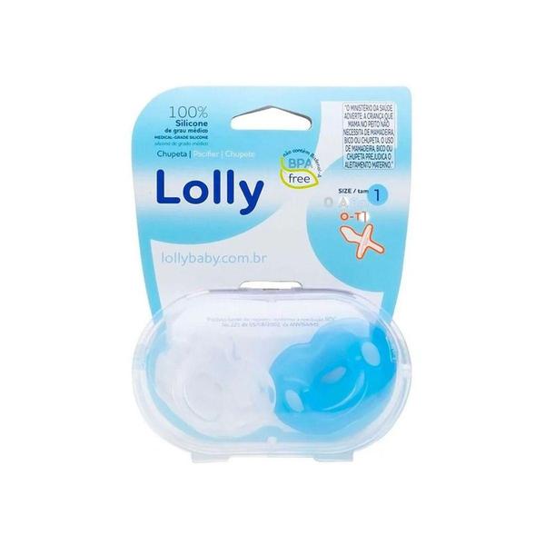 Imagem de Chupeta Lolly 100% silicone Anatômica Tamanho 1 (0 a 6m) 2un