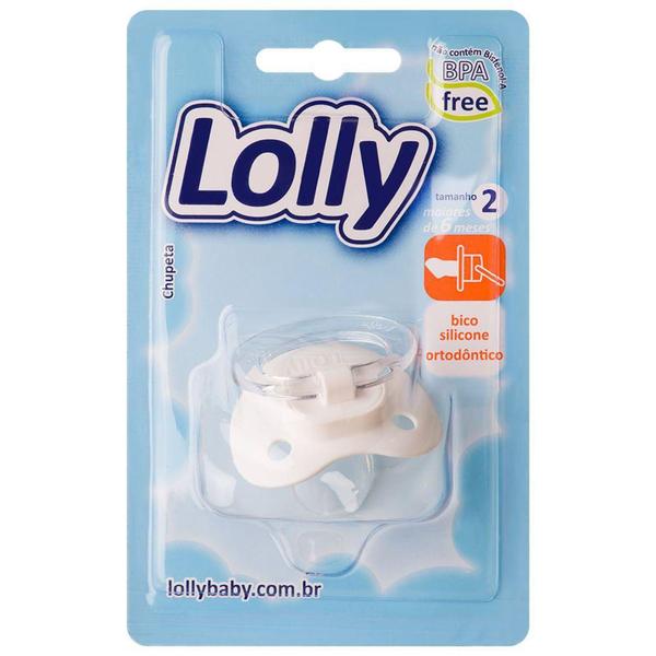 Imagem de Chupeta Lolly Baby Special Silicone Ortodôntico N2 Branca