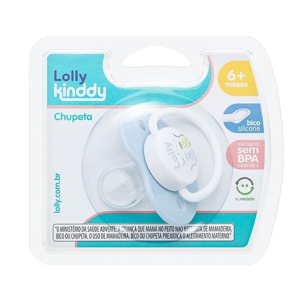 Imagem de Chupeta Lolly Baby Zoo Bona Silicone Ortodôntico N1 Azul