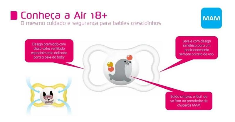 Imagem de Chupeta MAM Air 18+ meses - Embalagem Unitária