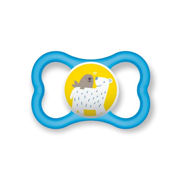 Imagem de Chupeta mam air 6+ meses tamanho 2 bico silicone embalagem dupla com escudo extra ventilado menino menina