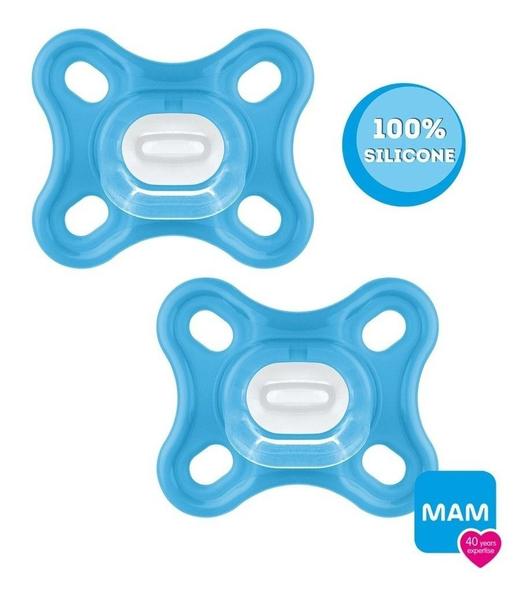 Imagem de Chupeta Mam Comfort 0-2 Meses Recem-Nascido Dupla Em Silicone