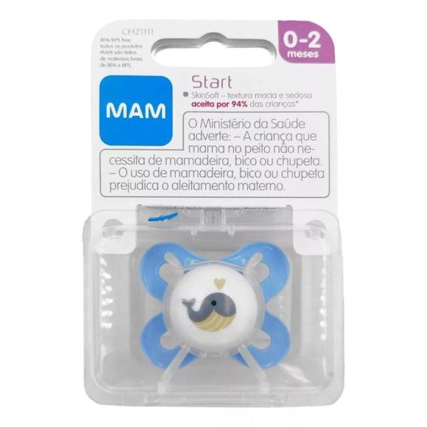 Chupeta Mam Start 0 a 2 meses Menino Imagem de Chupeta Mam Start 0 a 2 meses Menino