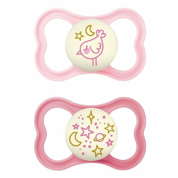 Chupeta Mam Supreme Night 16+ Meses 2 Unidades Rosa Imagem de Chupeta Mam Supreme Night 16+ Meses 2 Unidades Rosa