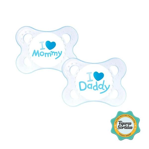 Imagem de Chupeta Mom & Daddy Boys com 2 Unidades - MAM Baby