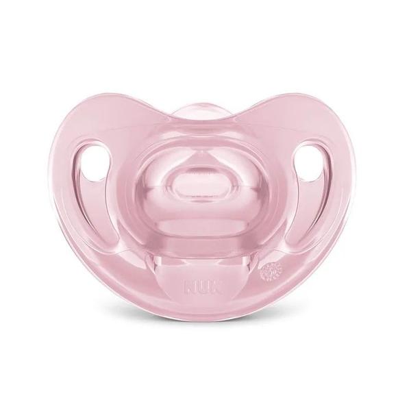 Imagem de Chupeta nuk sensitive soft rosa  tamanho 2 (6 a 18 meses