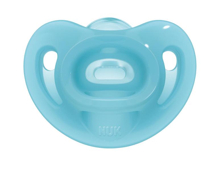 Imagem de Chupeta Nuk Sensitive Soft Silicone Tamanho 2 Ort 6+ Azul