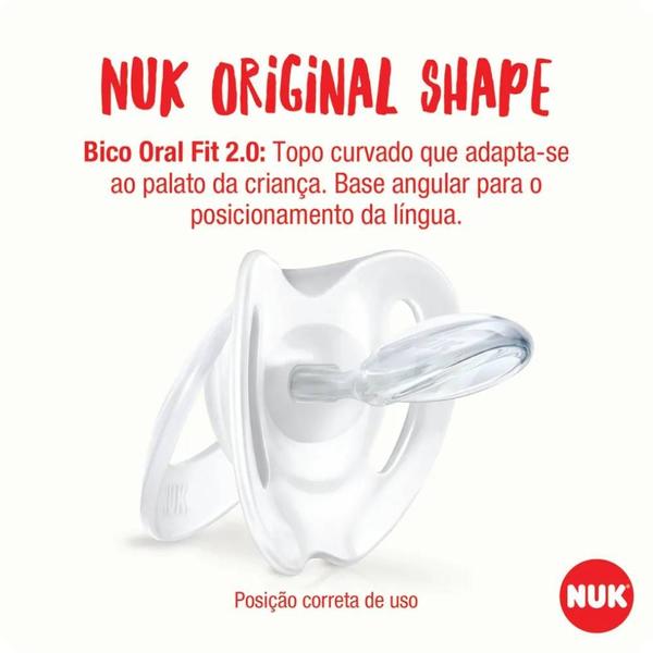 Chupeta NUK Star Boy Silicone 6-18 Meses Imagem de Chupeta NUK Star Boy Silicone 6-18 Meses