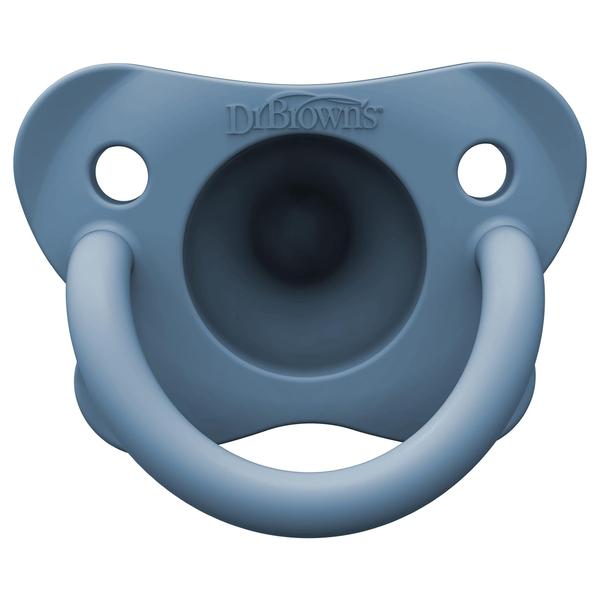 Imagem de Chupeta para bebês Dr. Brown's HappyPaci 100% silicone, 0-6 m, pacote com 3