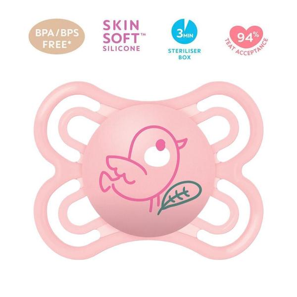 Imagem de Chupeta Perfect Passarinho Rosa (0-6M) - Mam