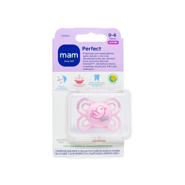 Imagem de Chupeta Perfect Passarinho Rosa (0-6M) - Mam