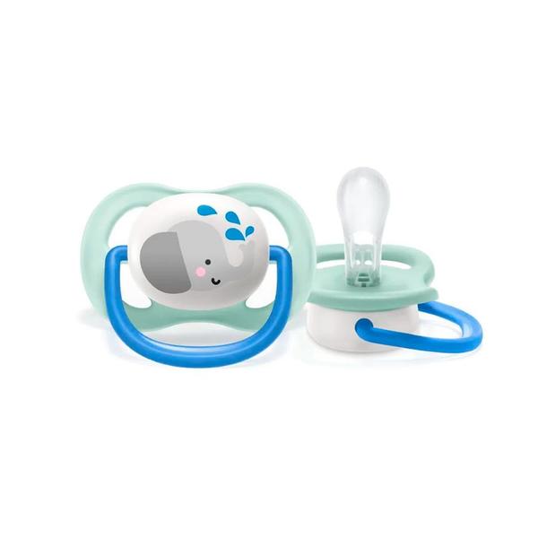 Imagem de Chupeta Philips Avent Ultra Air Elefante Azul 0 a 6 Meses 1 Unidade