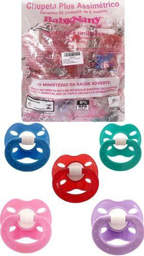 Chupeta Plus Bico Anatômico 100% Silicone Pacote Com 125 Unidade Atacado Baby Nany Imagem de Chupeta Plus Bico Anatômico 100% Silicone Pacote Com 125 Unidade Atacado Baby Nany