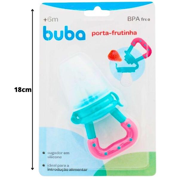 Chupeta Porta Fruta Introdução Alimentar De Silicone 12629 - BUBA Imagem de Chupeta Porta Fruta Introdução Alimentar De Silicone 12629 - BUBA