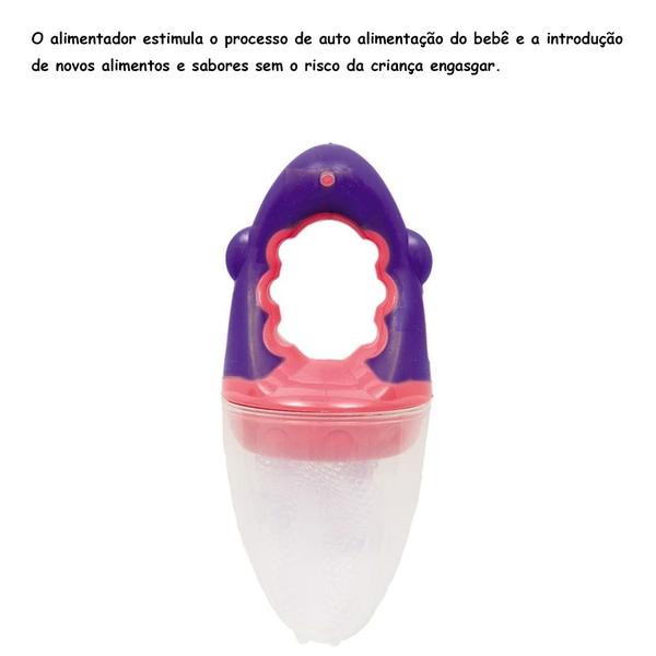 Imagem de Chupeta Porta Frutinha Baby Rosa e Roxo 5235 - BUBA