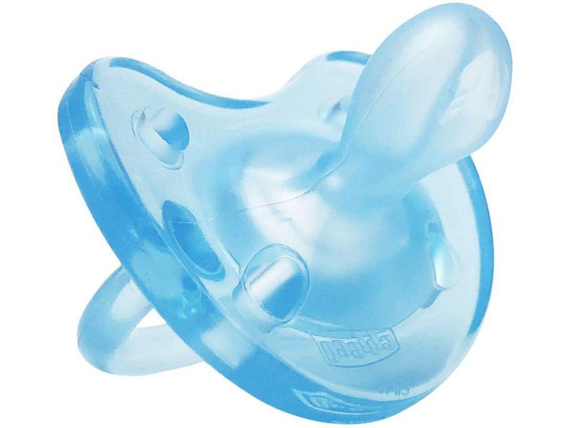 Chupeta Silicone Ortodôntico Chicco Soft - PhysioForma Azul Claro 6 a 16 meses Imagem de Chupeta Silicone Ortodôntico Chicco Soft - PhysioForma Azul Claro 6 a 16 meses