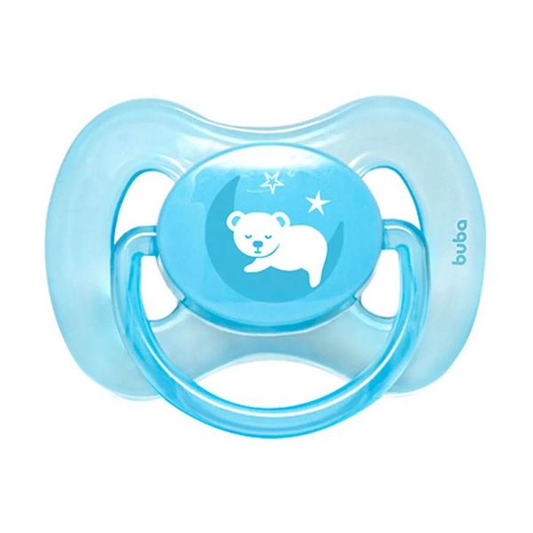 Imagem de Chupeta - Silicone Ultra Soft - 0-6m - Comfort - Urso Azul - Buba