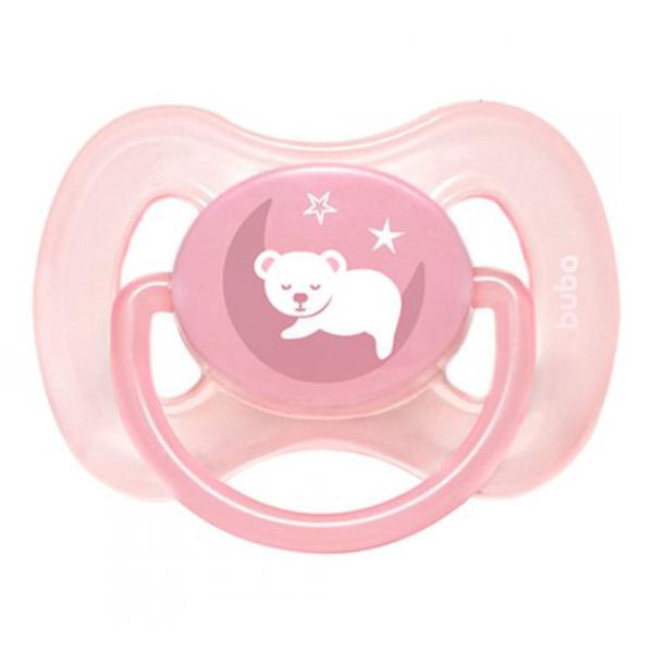 Imagem de Chupeta - Silicone Ultra Soft - 0-6m - Comfort - Urso Rosa - Buba