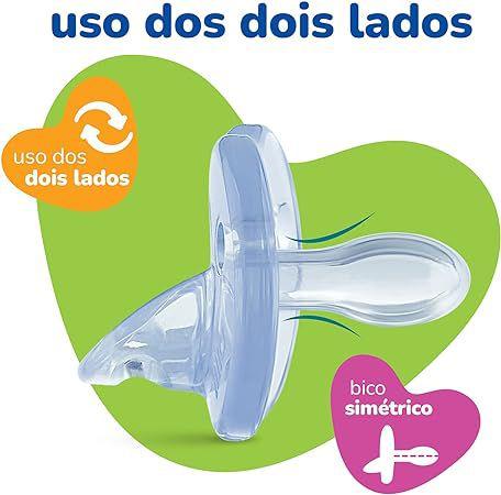 Imagem de Chupeta Soft Calming Lillo 100% Silicone e Simétrica - Azul