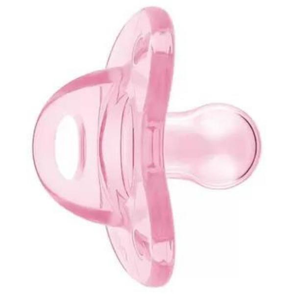 Imagem de Chupeta Soft Confort Lillo Silicone Rosa Tamanho 2 6 à 18 Meses