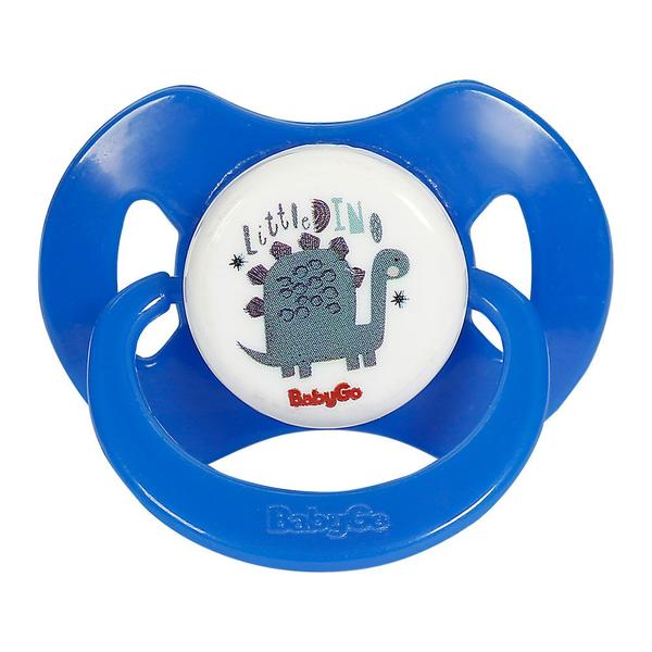 Chupeta T1 Little Dino Com Capuz e Bico de Silicone Ortodôntico de 0 a 6 Meses BabyGo Imagem de Chupeta T1 Little Dino Com Capuz e Bico de Silicone Ortodôntico de 0 a 6 Meses BabyGo