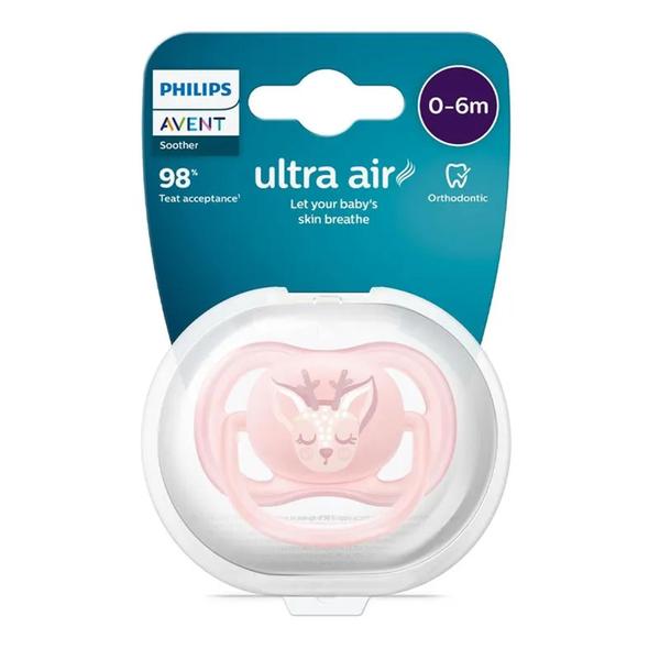 Imagem de Chupeta Ultra Air 0-6 m Rosa SCF086/02