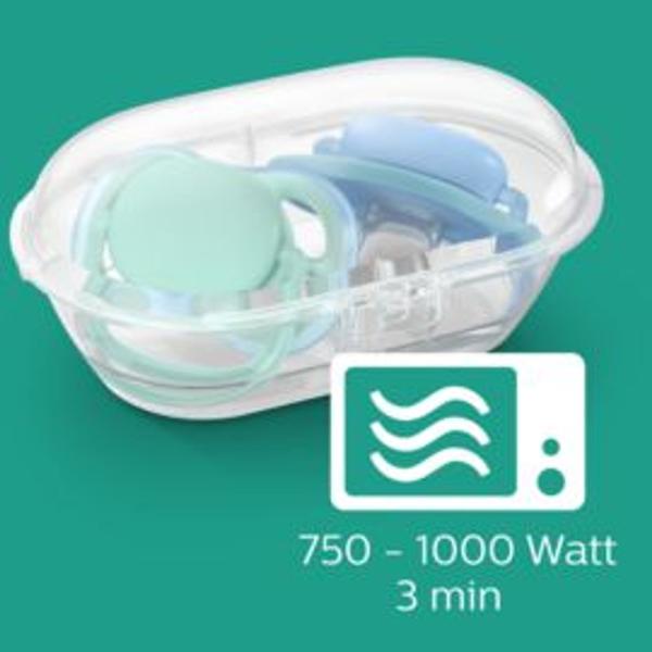 Imagem de Chupeta Ultra Air 0-6 meses menina noturna Night time fluorescente Philips Avent SCF376/12 dupla