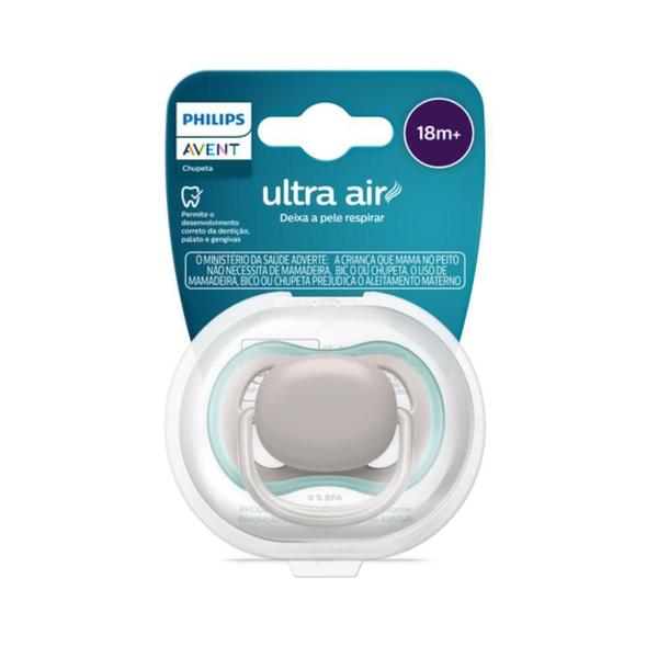 Imagem de Chupeta Ultra Air 18M+ Cinza E Verde - Philips Avent