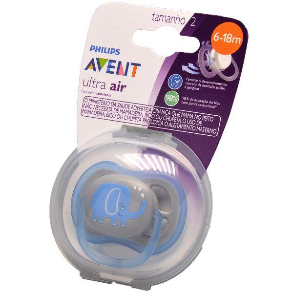 Imagem de Chupeta ULTRA AIR 6-18 Elefante Philips AVENT SCF086/78