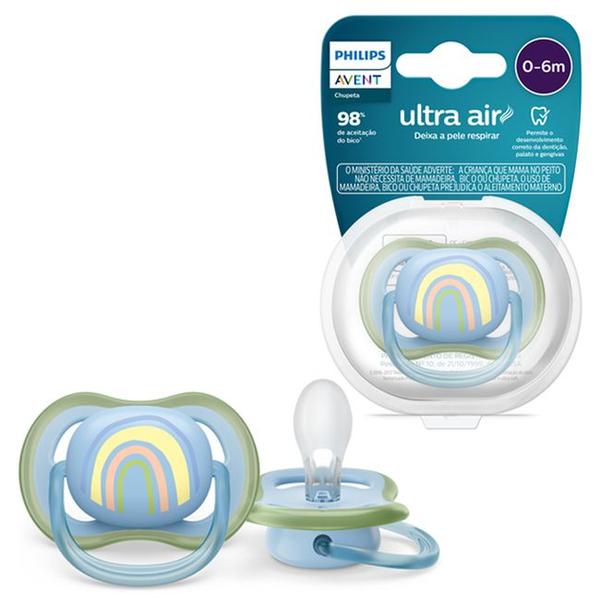 Imagem de Chupeta Ultra Air Decorada 0-6 Meses Menino Menina Unitária - Philips Avent