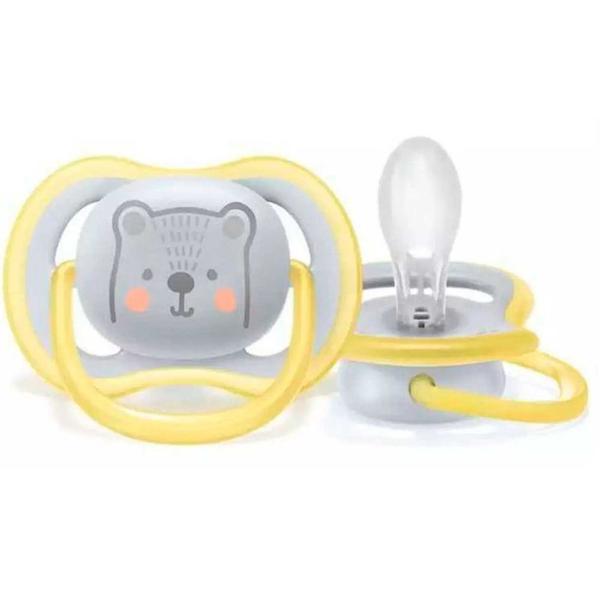 Imagem de Chupeta Ultra Air Decorada 6-18m Neutra Urso Philips Avent