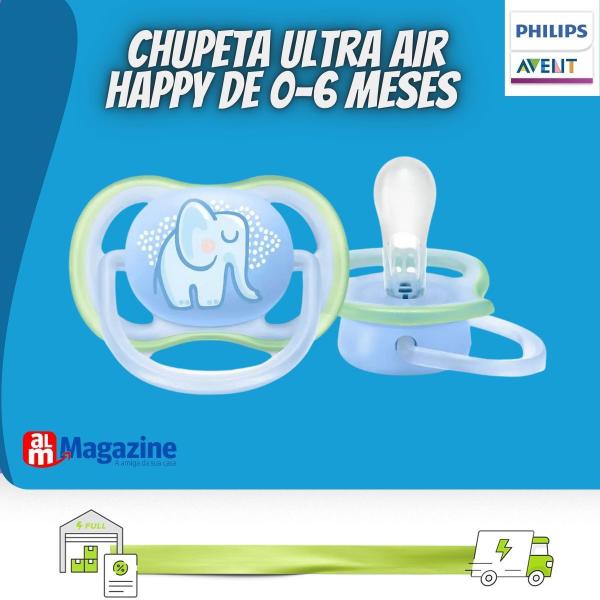 Imagem de CHUPETA ULTRA AIR ELEFANTE 0-6M SCF086/01 Philips Avent