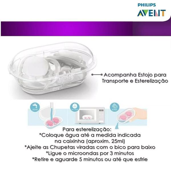 Imagem de Chupeta Ultra Air Happy 0-6M Barco Com 2 Philips Avent