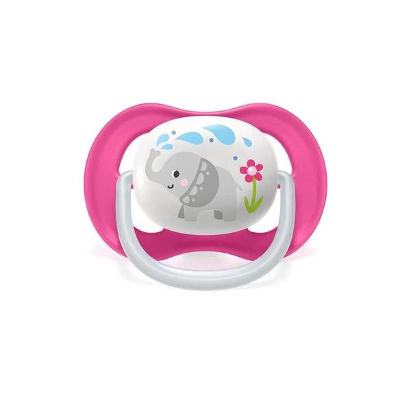 Imagem de Chupeta Ultra Air Happy 6-18M Elefante Rosa Philips Avent