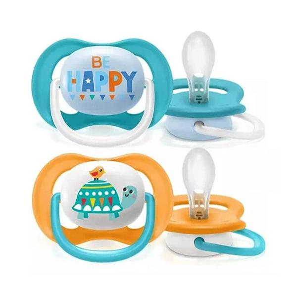 Imagem de Chupeta Ultra Air Happy  Tamanho 2 De 6 A 18 Meses 2 Unidades Philips