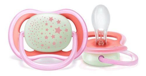 Imagem de Chupeta Ultra Air Night Rosa C/2  6-18 meses - Philips Avent